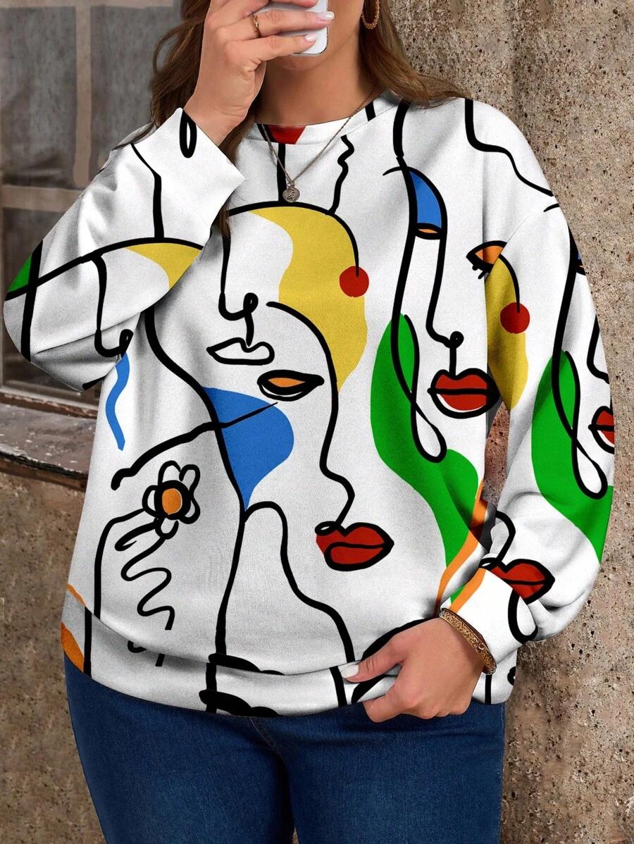 bluza wzór casual