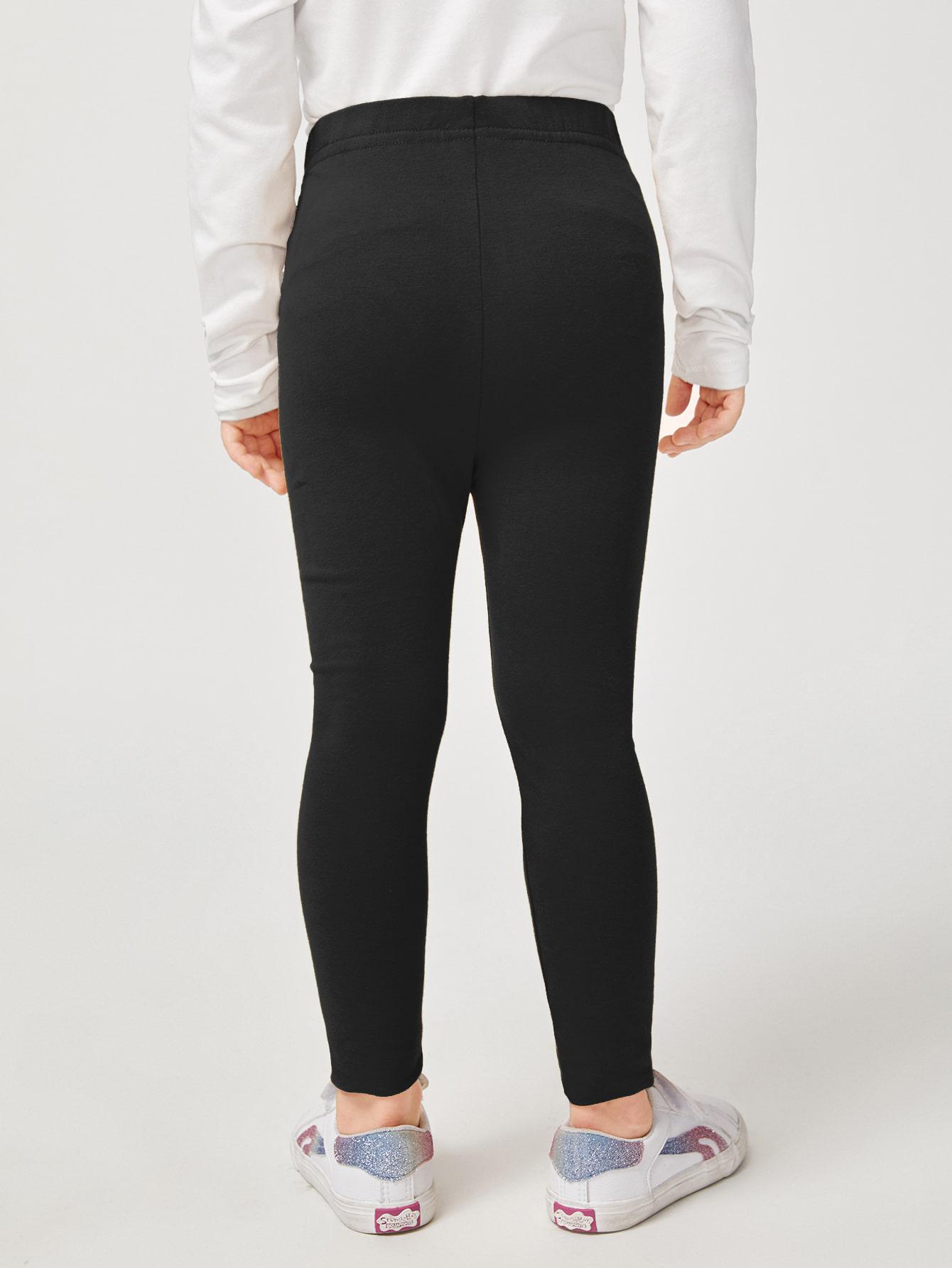 czarne klasyczne legginsy