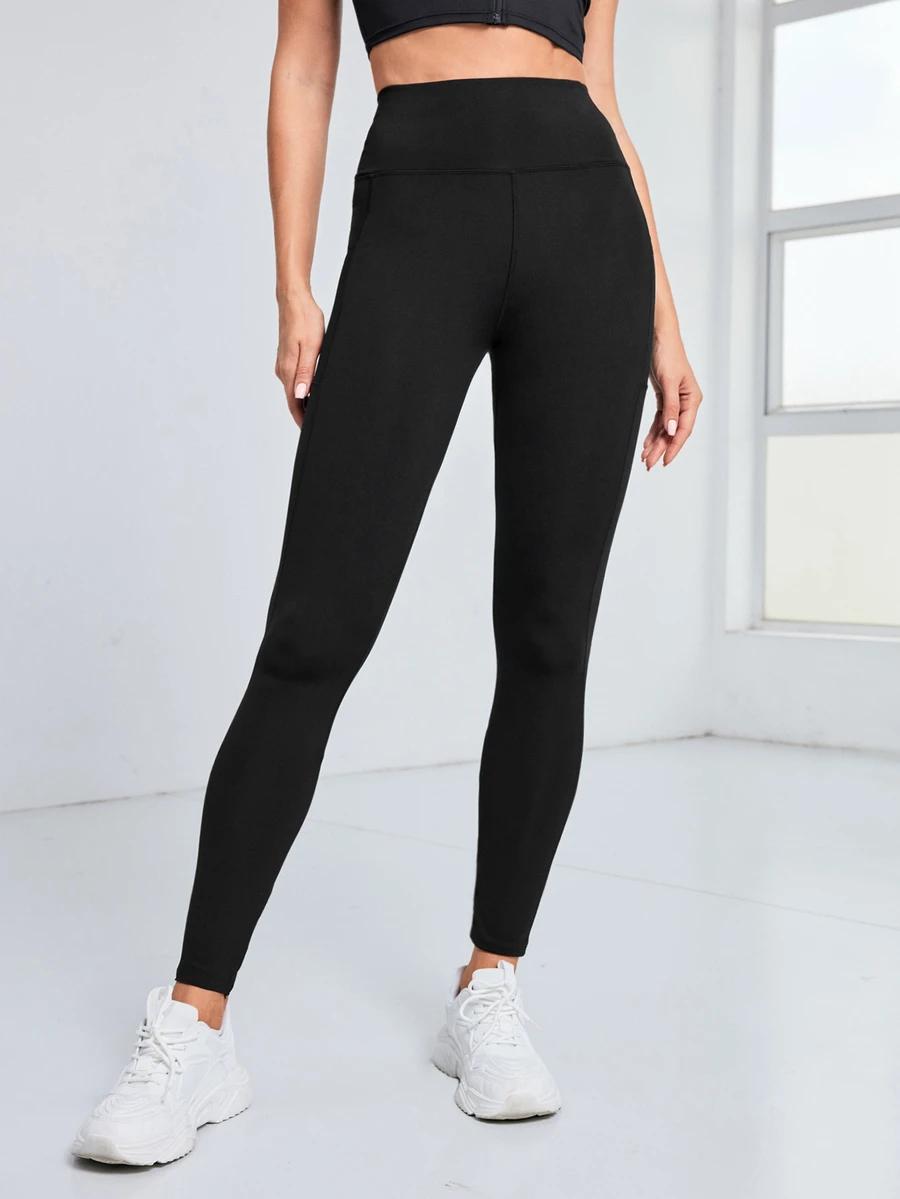 CZARNE LEGGINSY wysoki stan