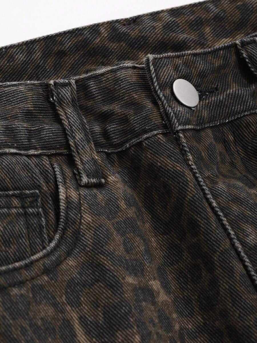 SZEROKIE SPODNIE leopard print