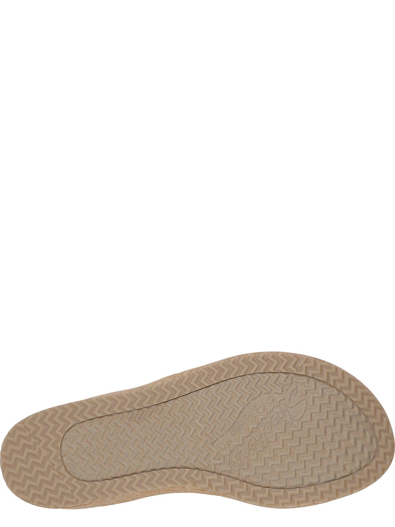 SKECHERS SANDAŁY NA KOTURNIE ARCH FIT BEVERLEE STRETCH
