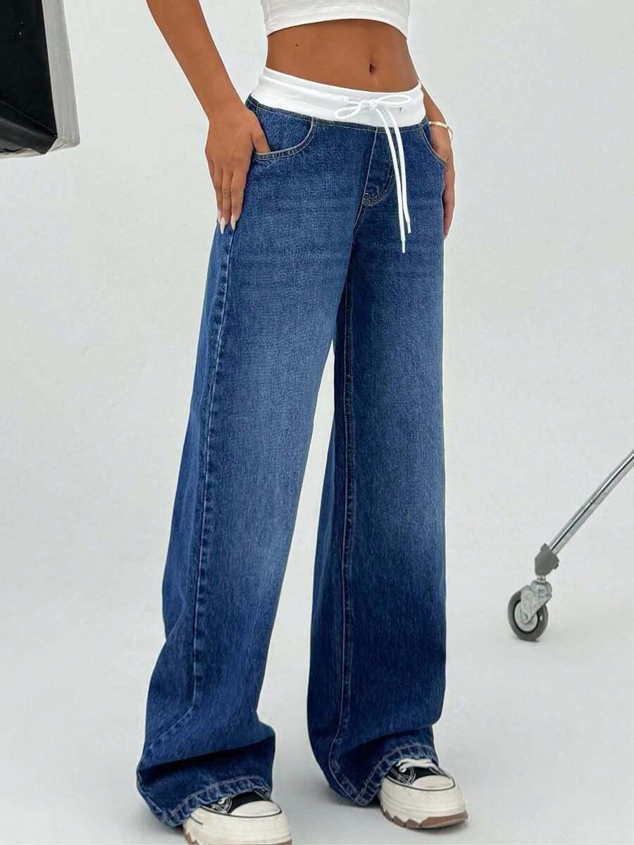 NIEBIESKIE SPODNIE JEANS