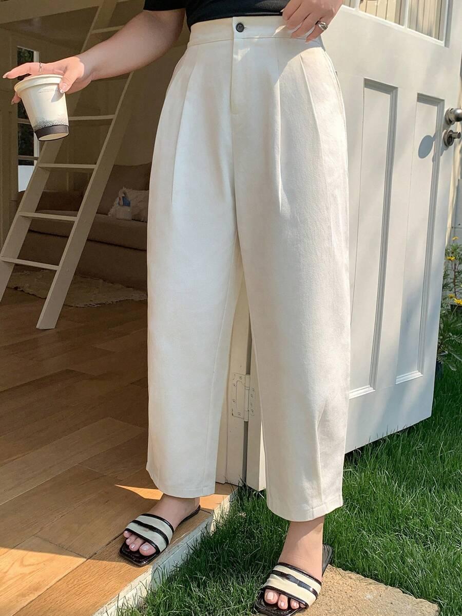 BIAŁE SPODNIE JEANS