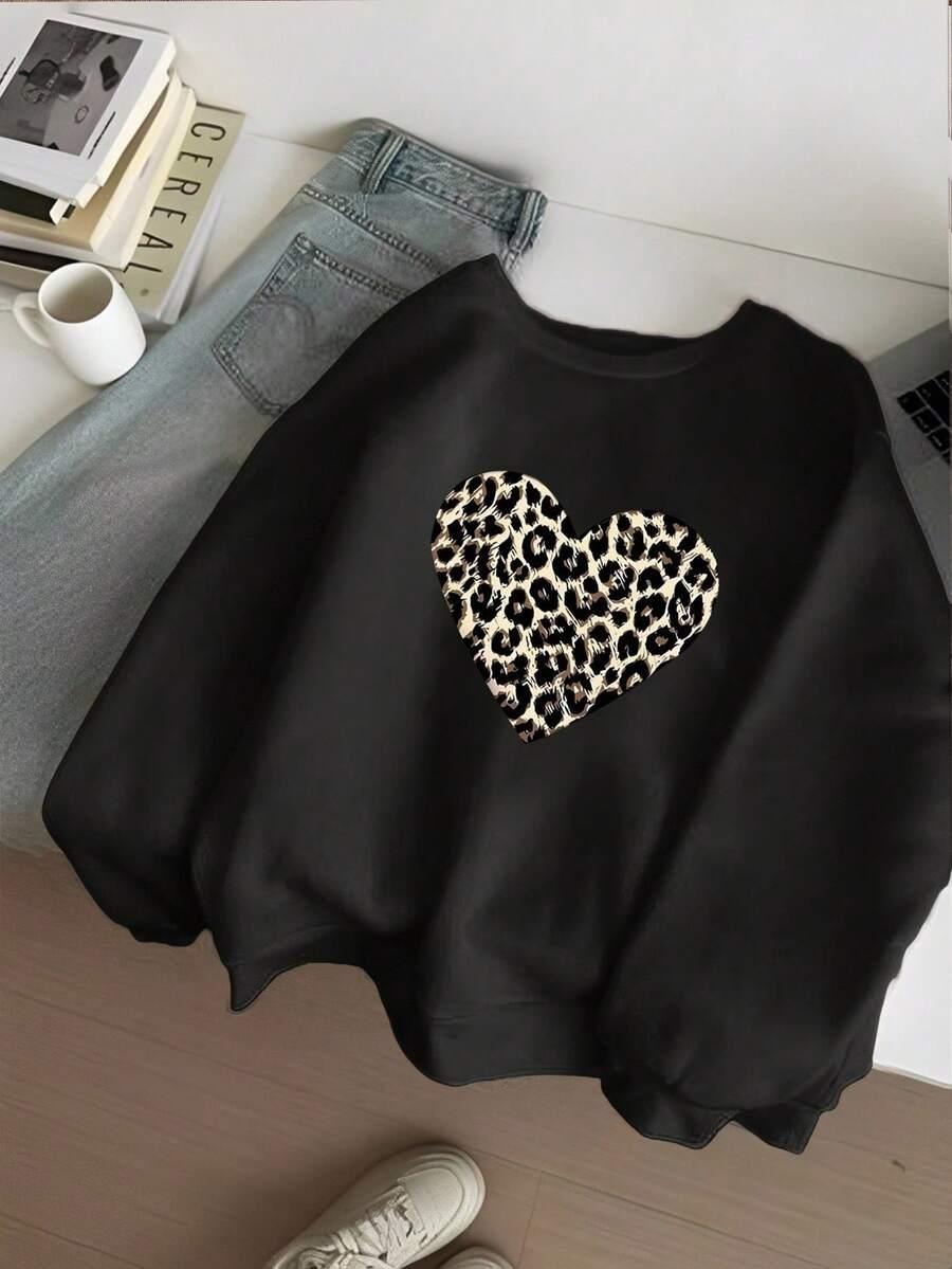 czarna bluza print