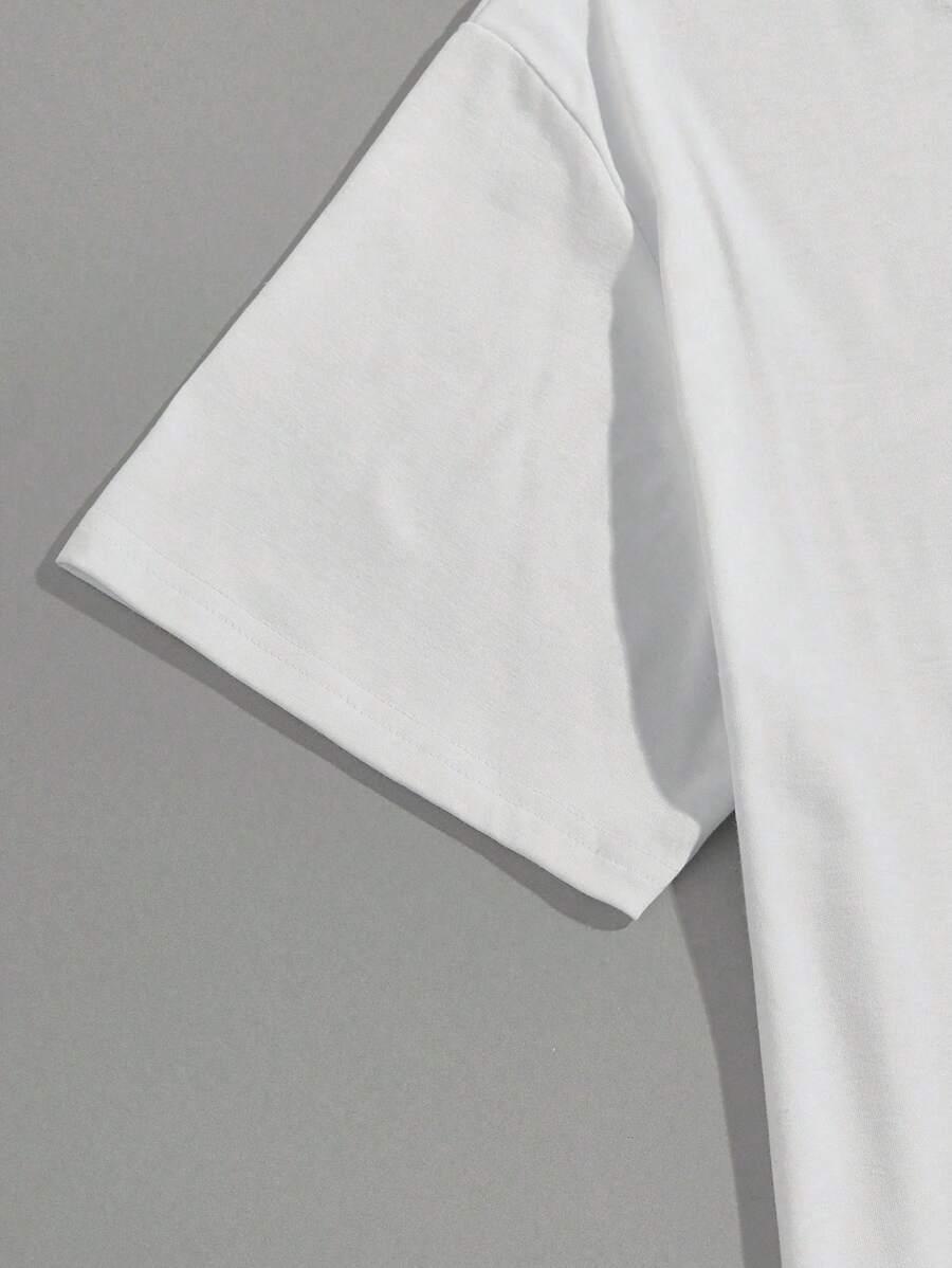 biały t-shirt basic