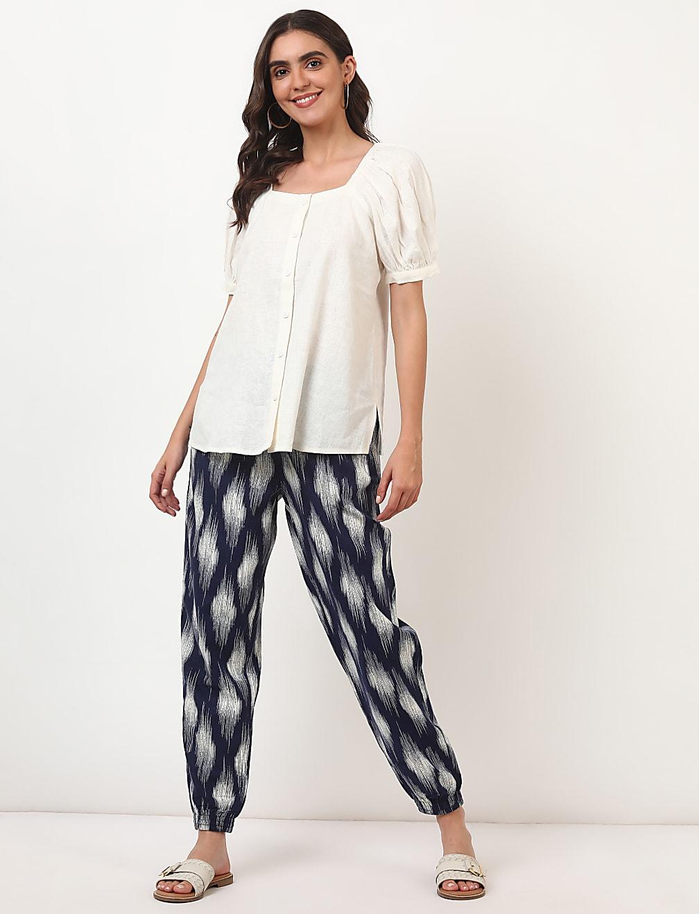 lniana bluzka T52-2515K-KY