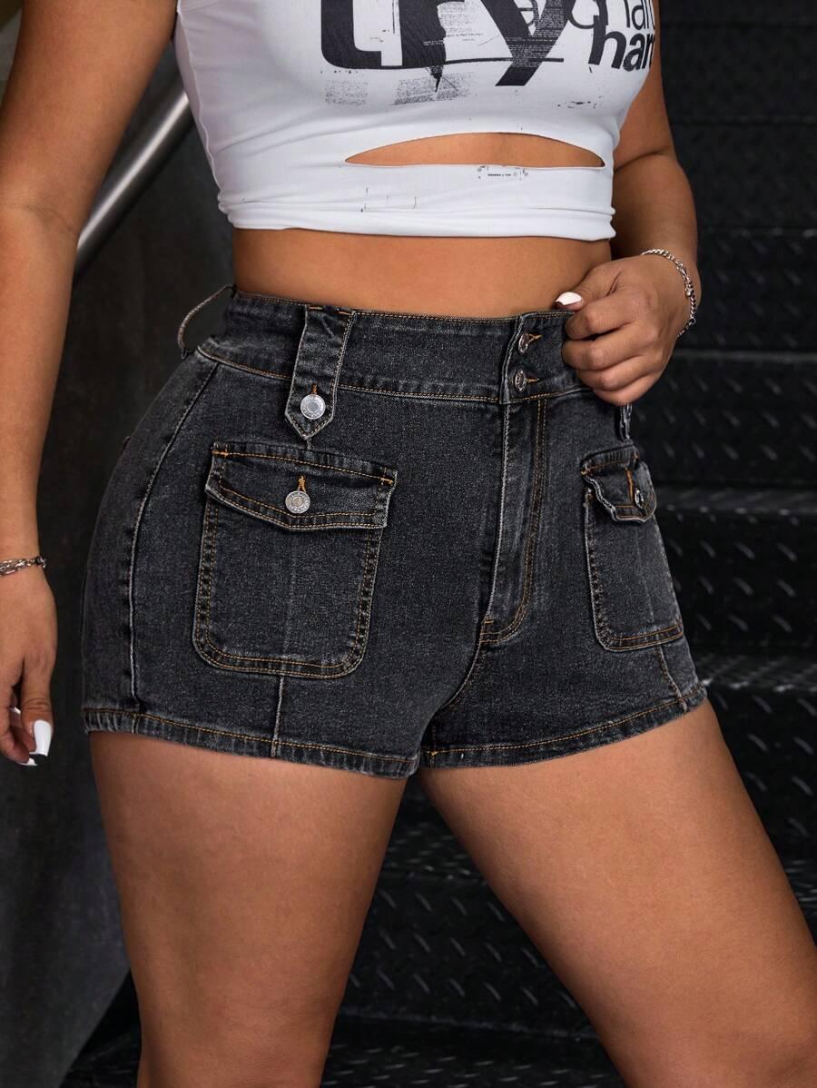 krótkie spodenki jeans