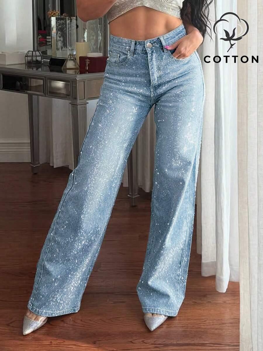 NIEBIESKIE SPODNIE JEANS