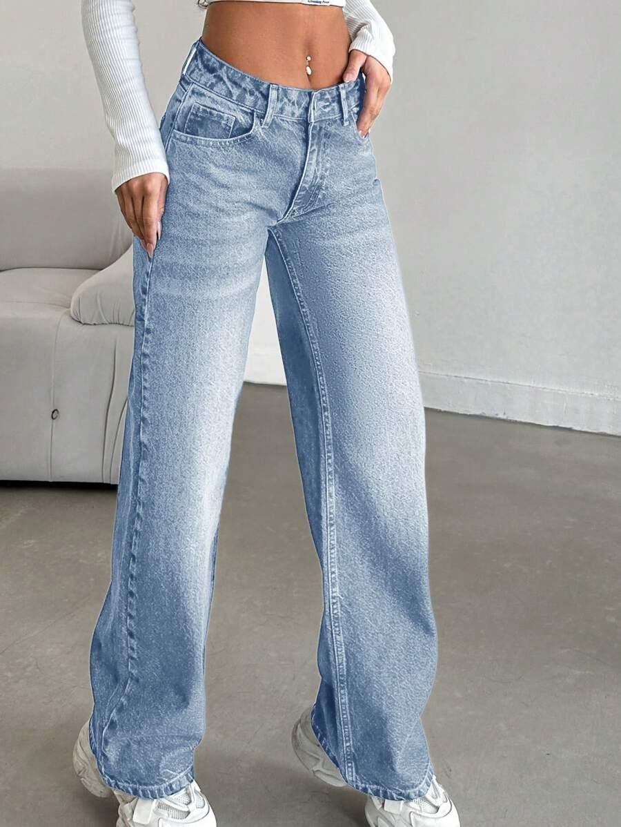 NIEBIESKIE SPODNIE JEANS