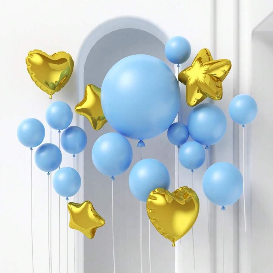 niebieski balon 4-pack