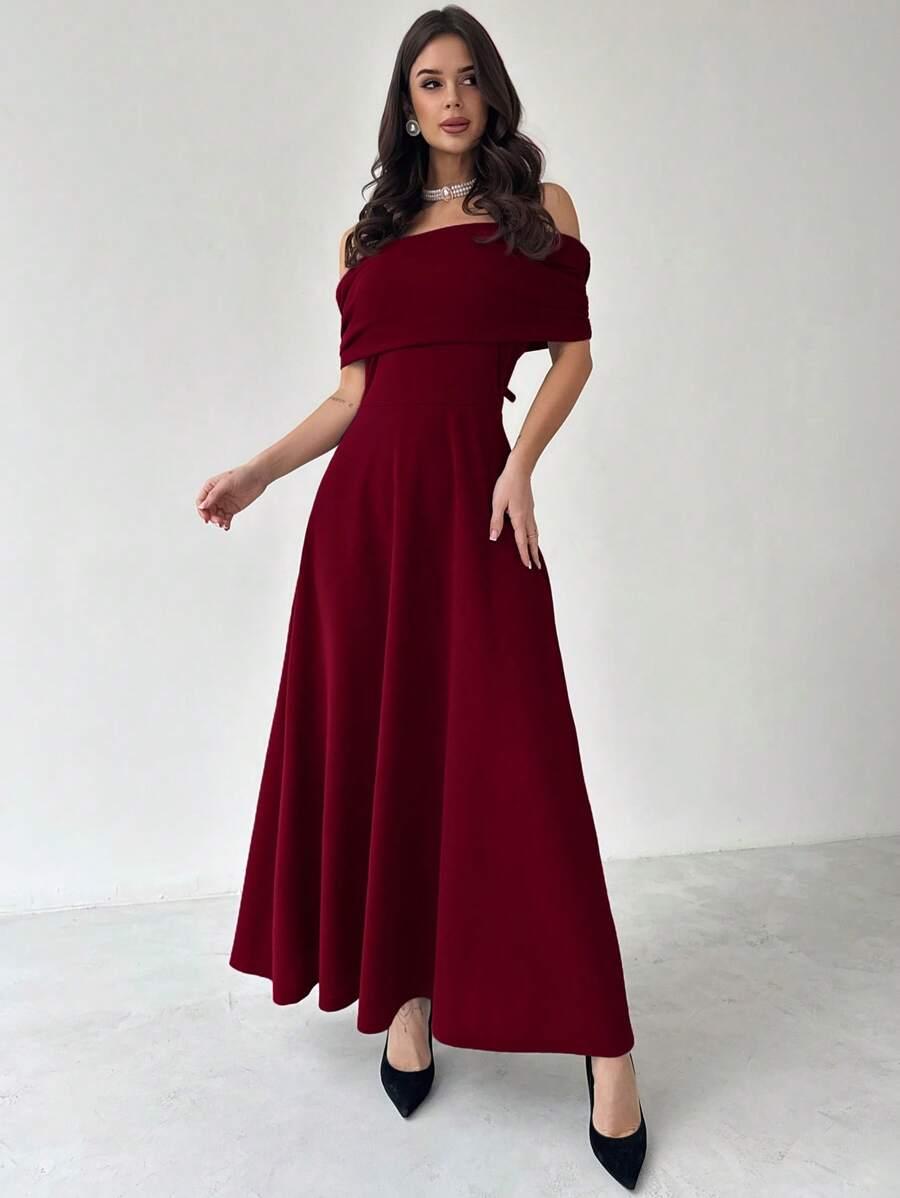 BORDOWA MAXI SUKIENKA