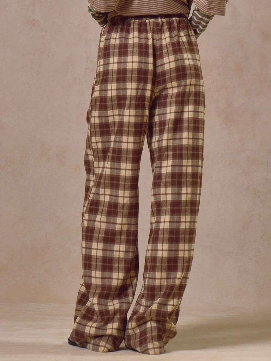 BRĄZOWE SPODNIE CASUAL
