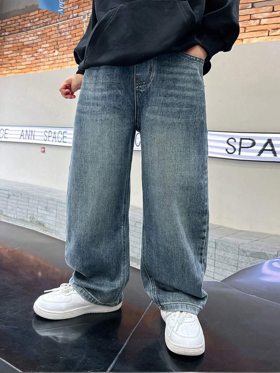 luźne spodnie jeans