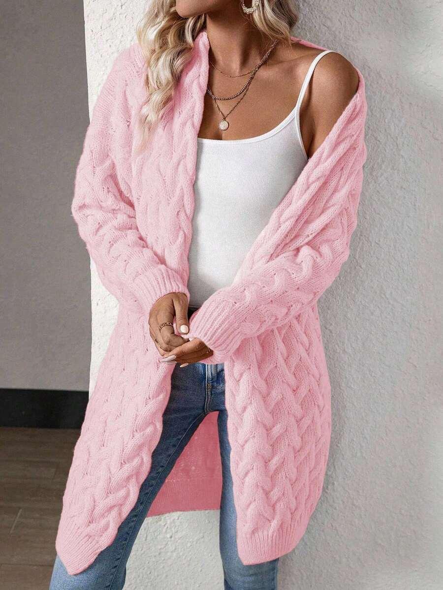 różowy sweter kardigan
