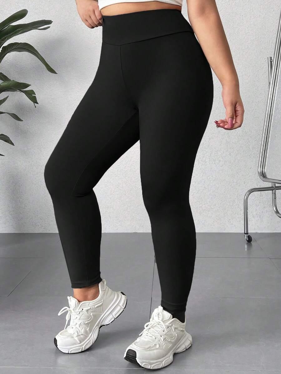 CZARNE LEGGINSY WYSOKI STAN 