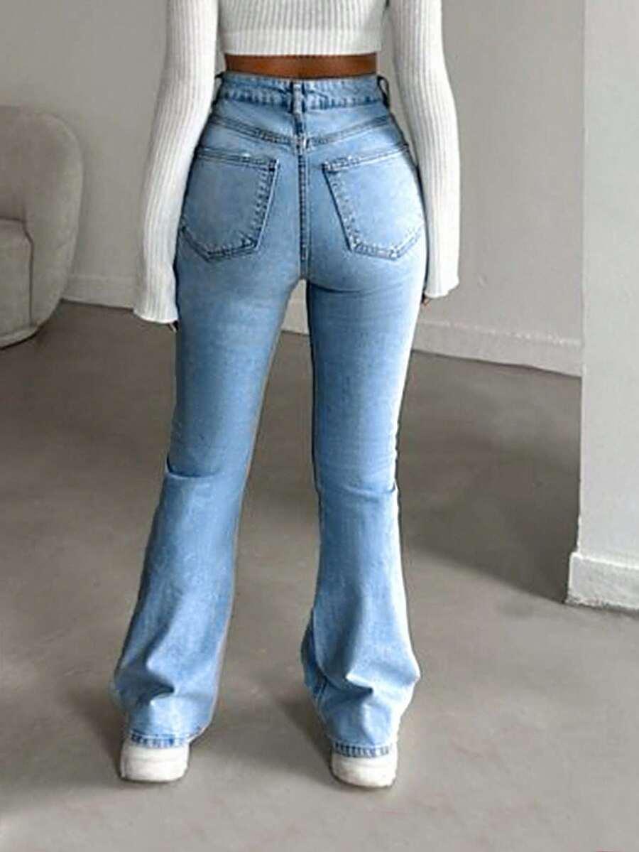 NIEBIESKIE SPODNIE JEANS