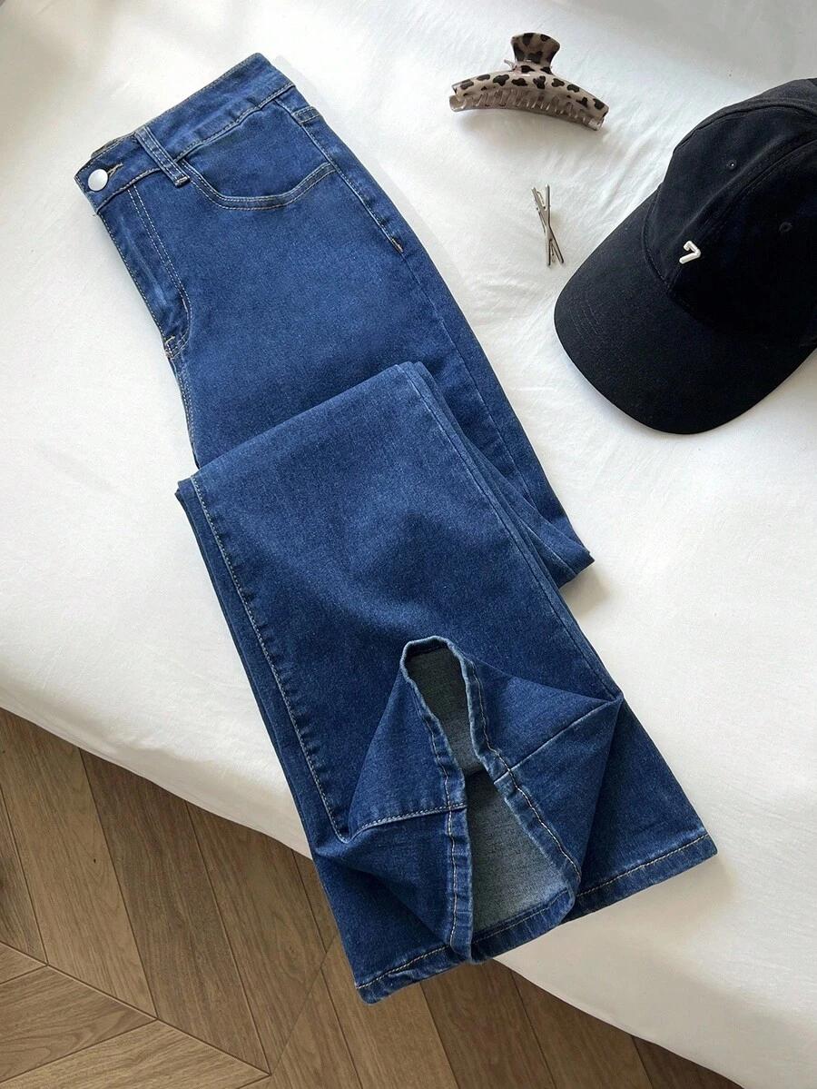 SPODNIE FLARE JEANS WYSOKI STAN