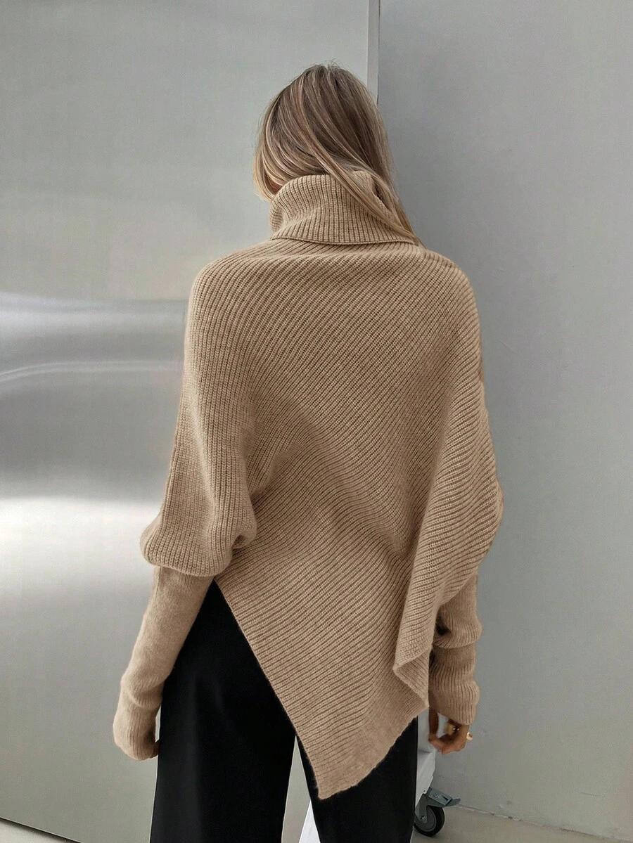 beżowy sweter golf