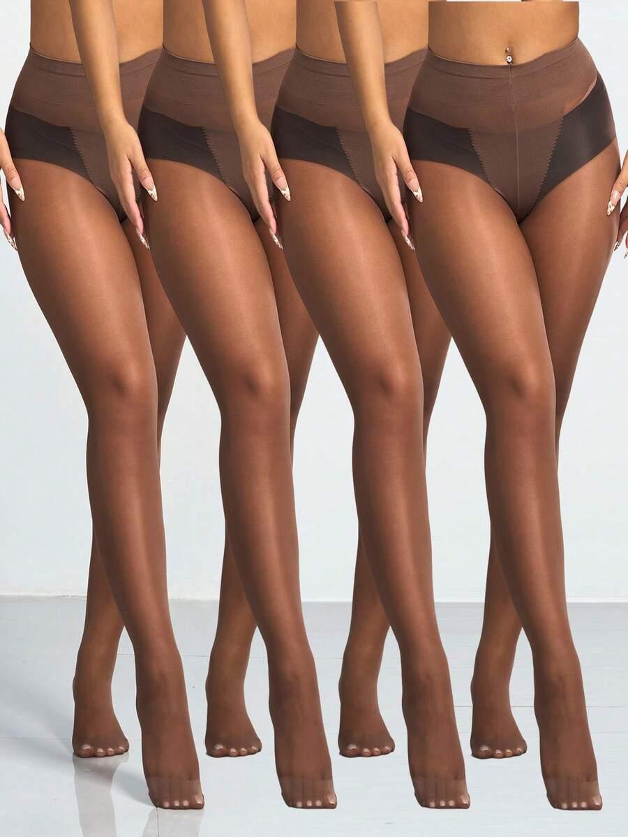 BRĄZOWE RAJSTOPY 4-PACK