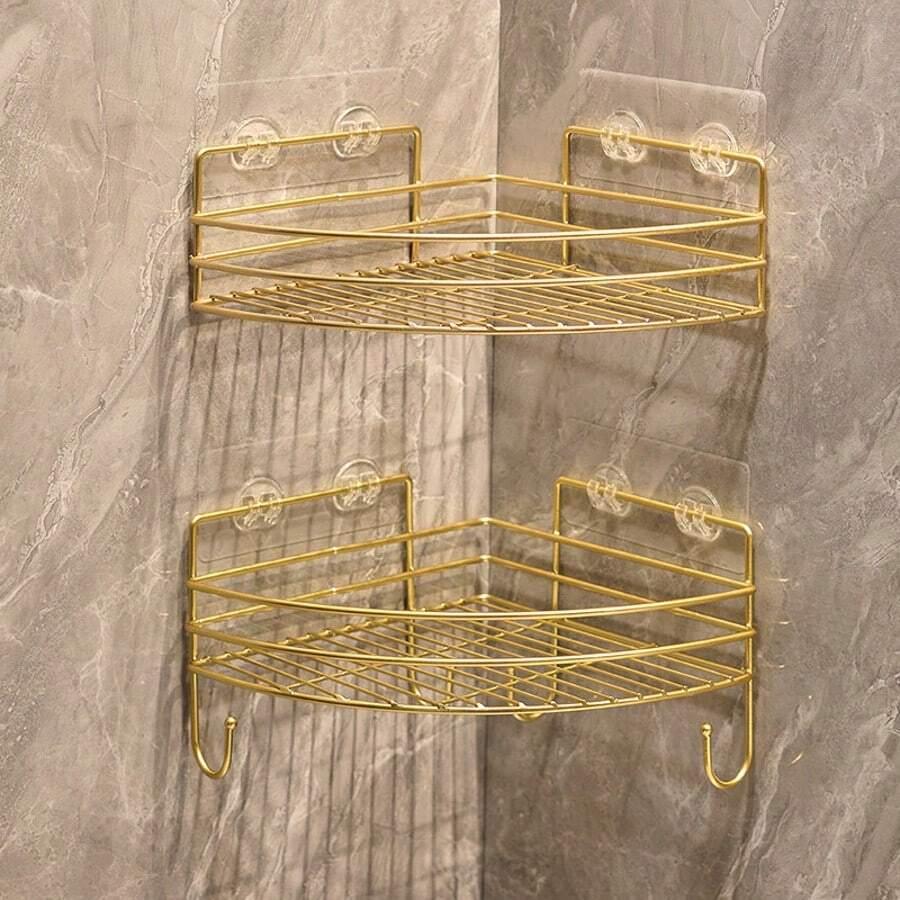 złota półka łazienkowa 2-pack