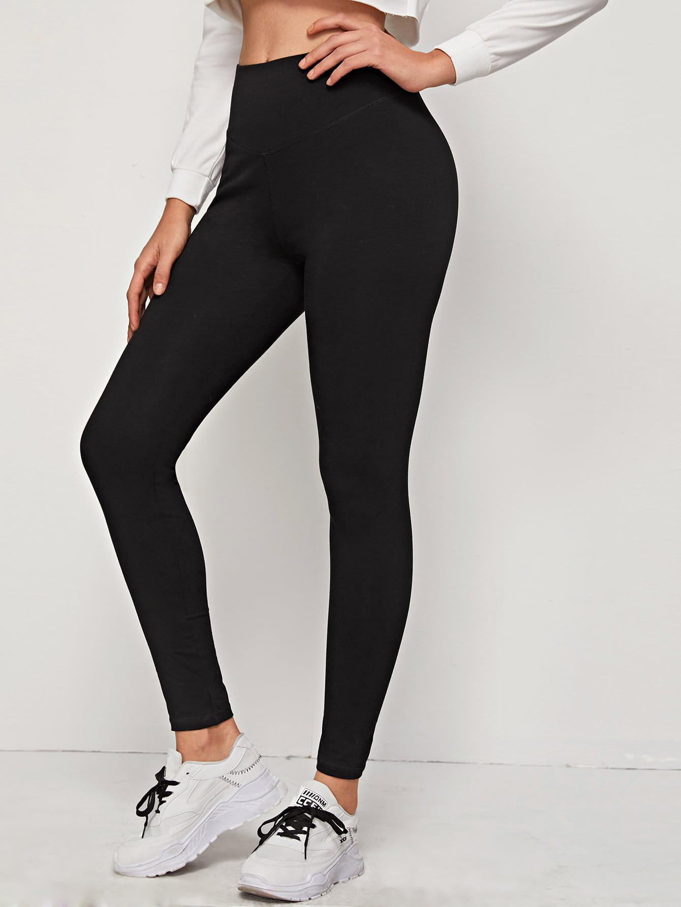 CZARNE KLASYCZNE LEGGINSY