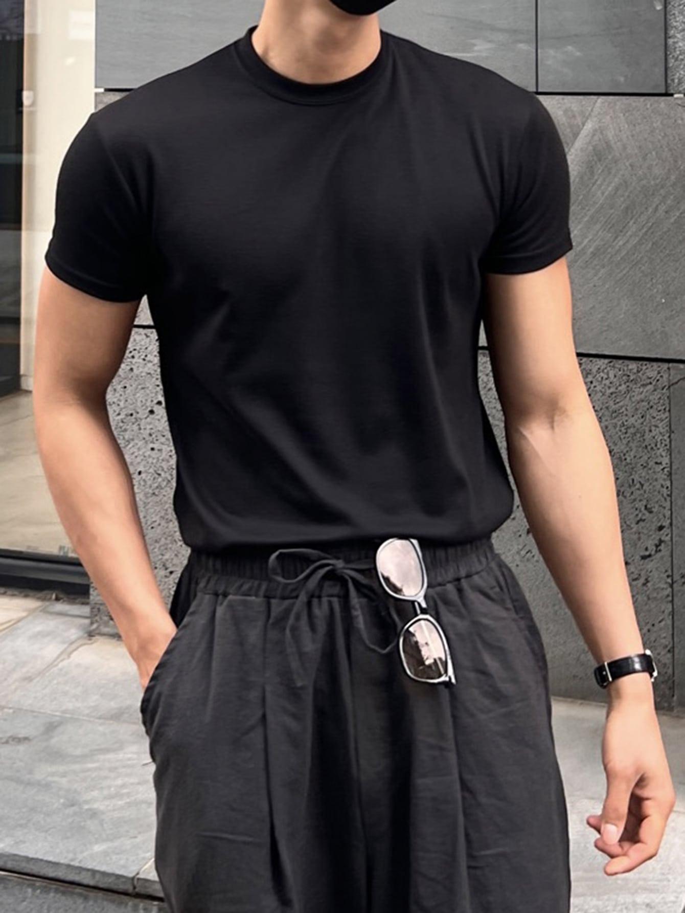 czarny T-SHIRT basic
