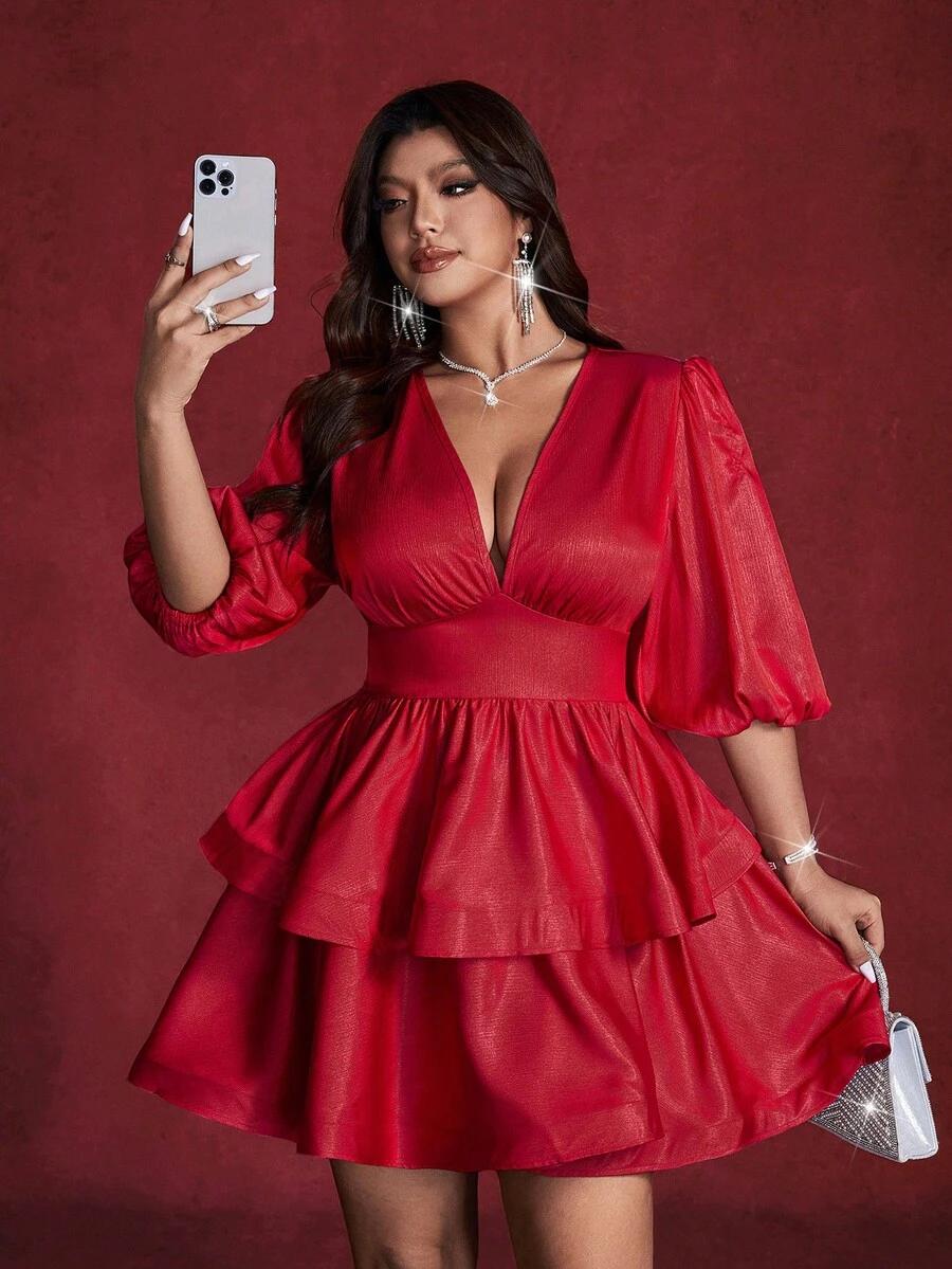 CZERWONA MINI SUKIENKA