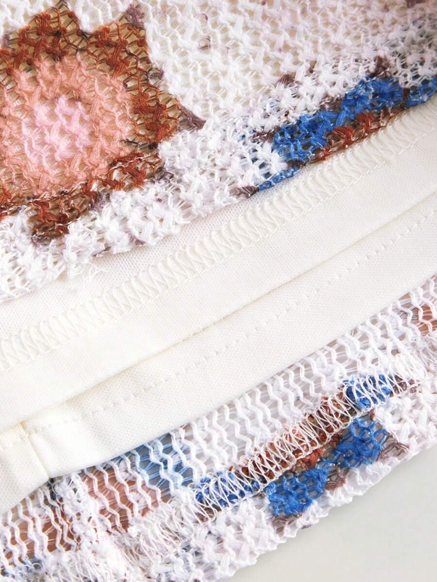 MINI SUKIENKA WZÓR KWIATY