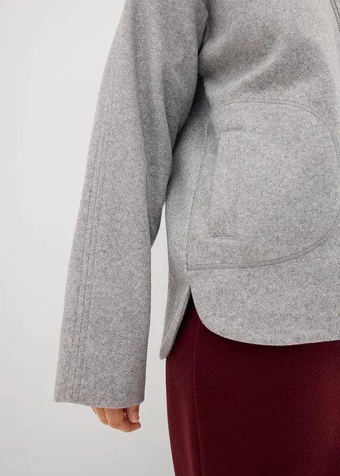 SWETER OVERSIZE z zamkiem
