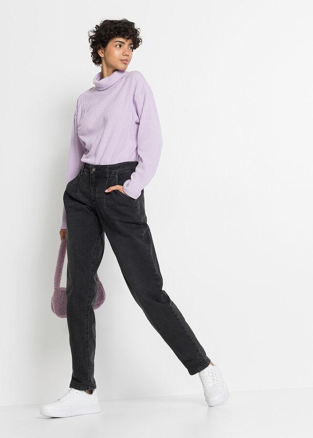 CZARNE SPODNIE JEANS 