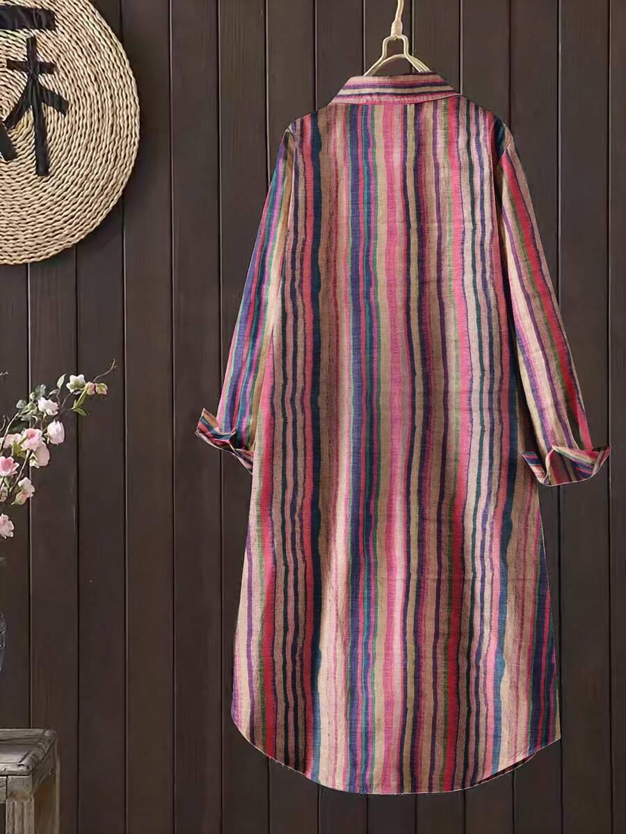 koszulowa sukienka casual