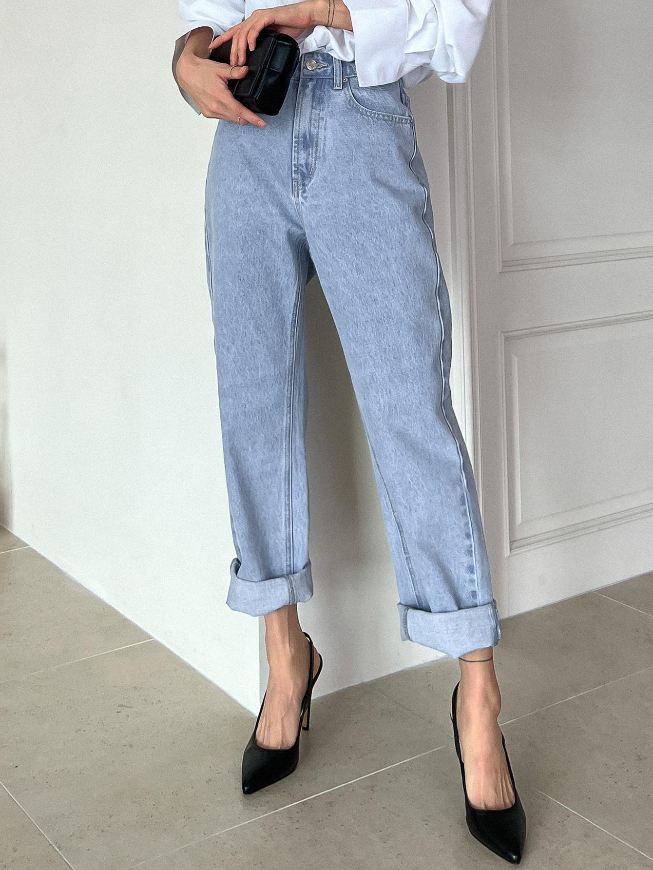 SPODNIE JEANS WYSOKI STAN