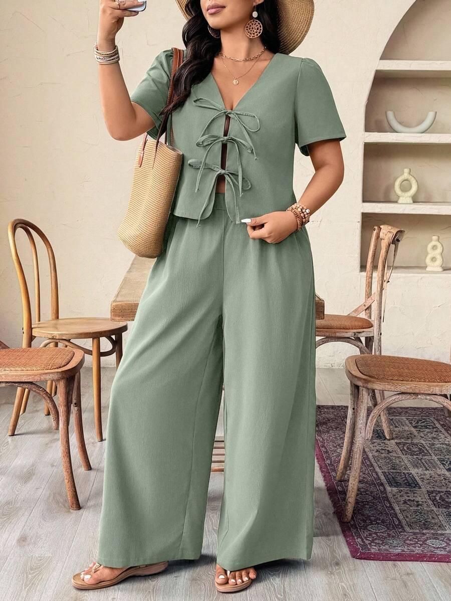 zielone spodnie casual