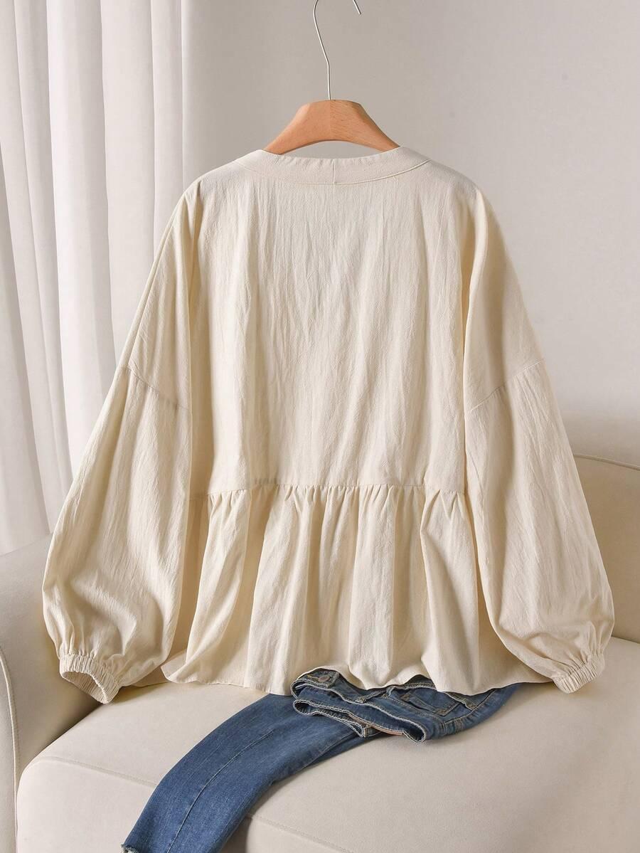 KOSZULA V-NECK DŁUGI RĘKAW 