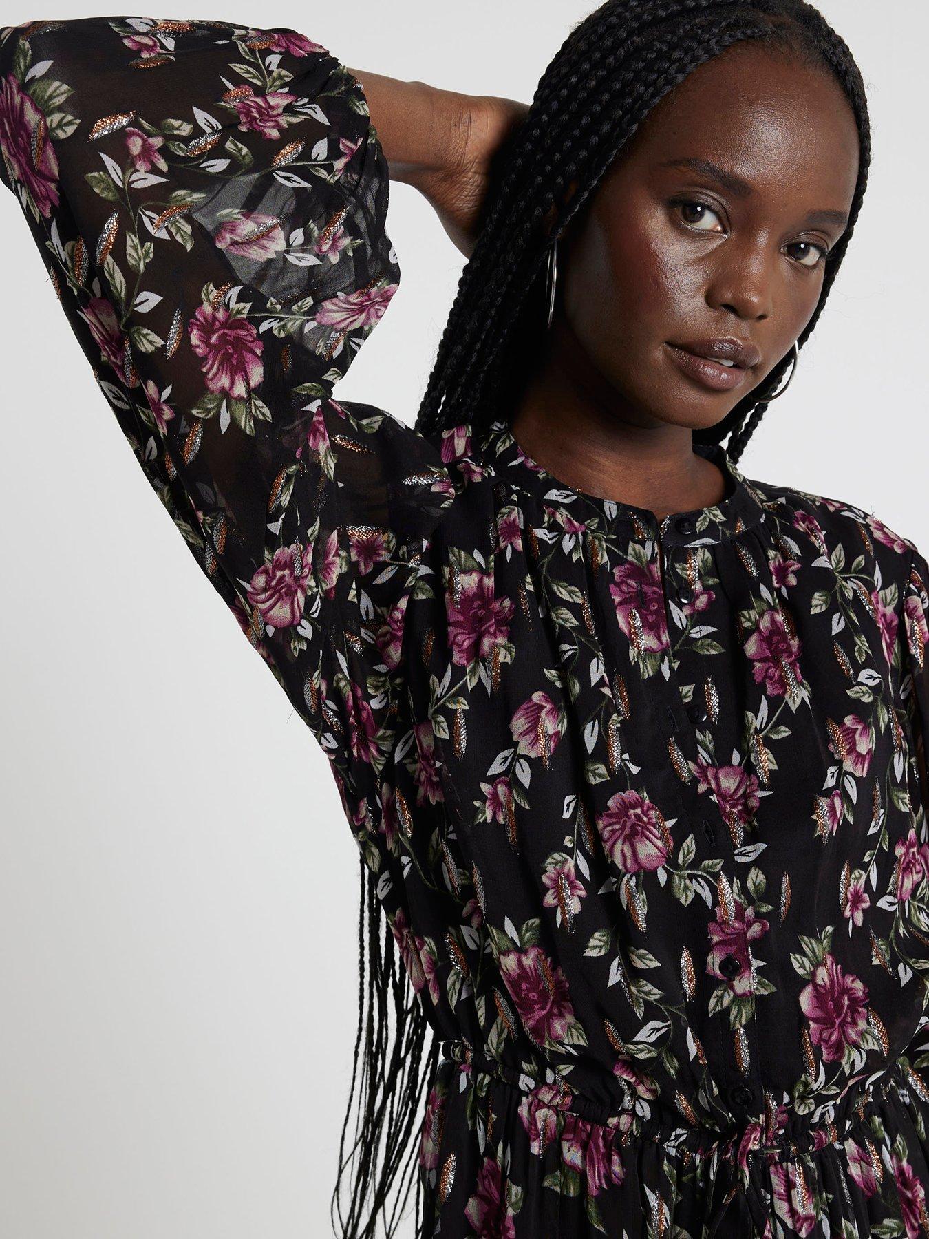 RIVERISLAND SUKIENKA MINI KWIATOWY WZÓR 