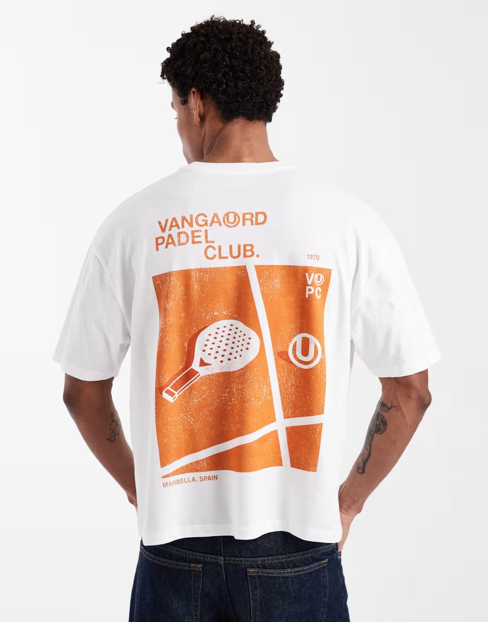 biały t-shirt print