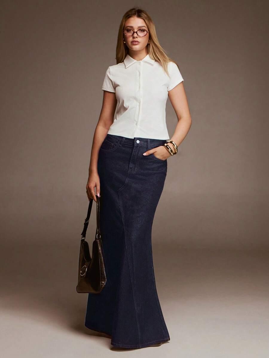 MAXI SPÓDNICA JEANS