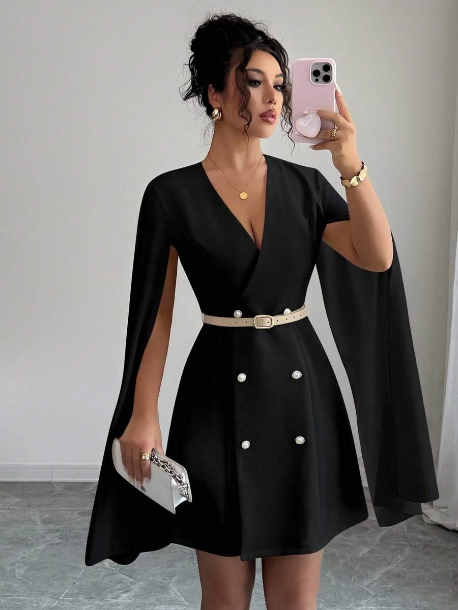 czarna mini sukienka 