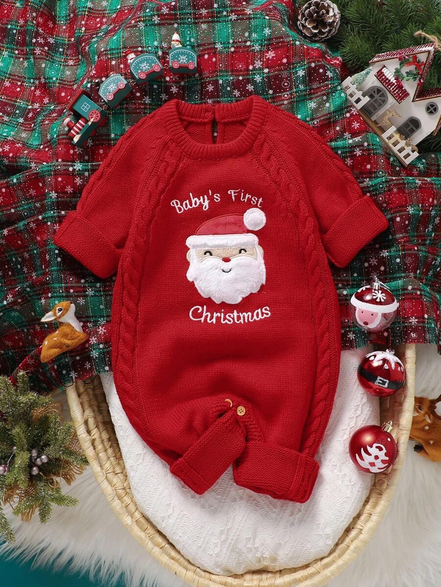 CZERWONY DZIANINOWY PAJACYK