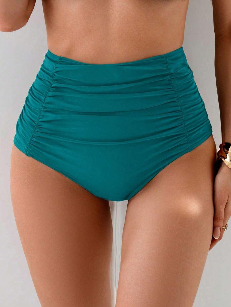 NIEBIESKI DÓŁ OD BIKINI MARSZCZENIA