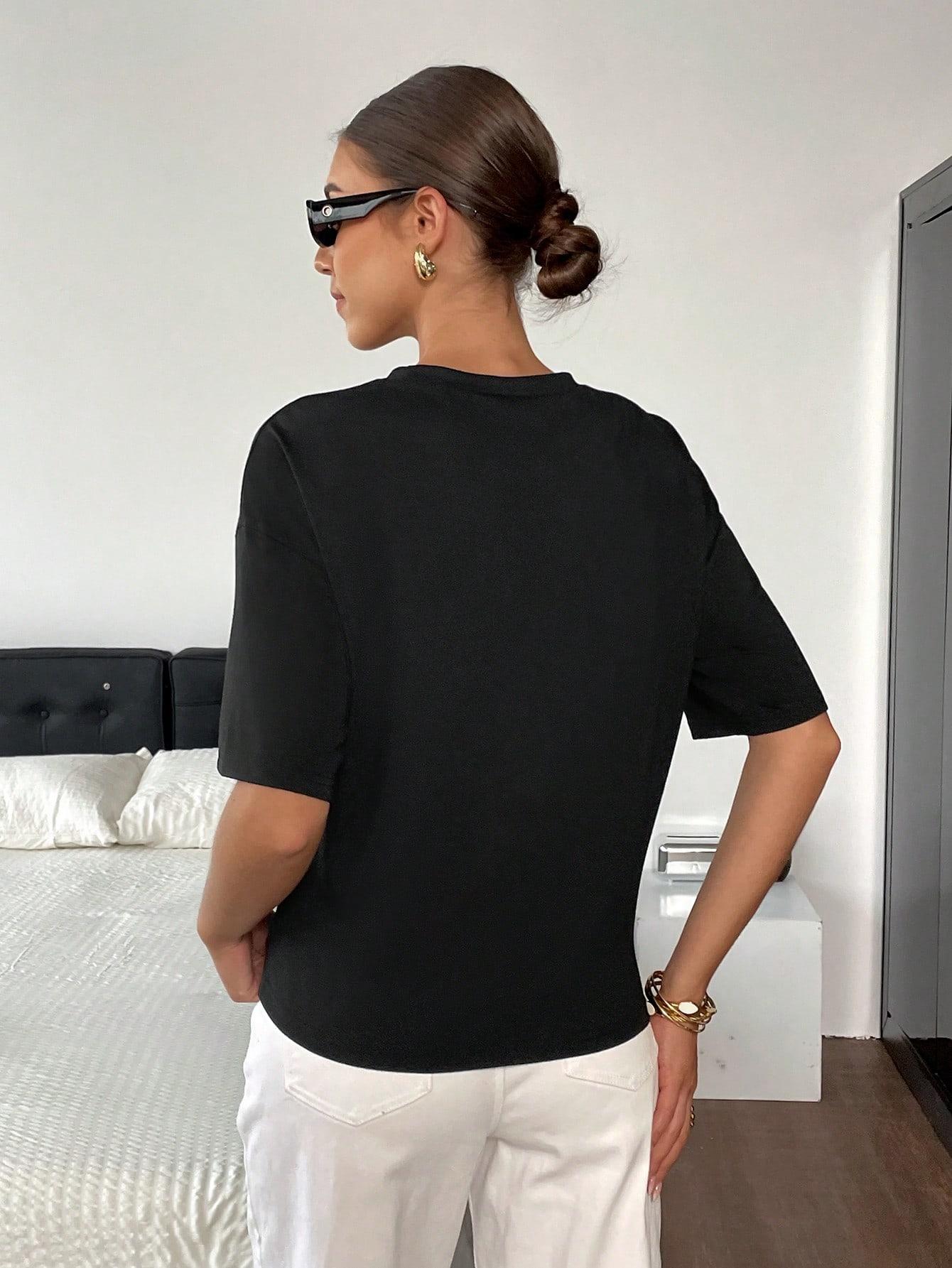 T-SHIRT Z KRÓTKIM RĘKAWEM