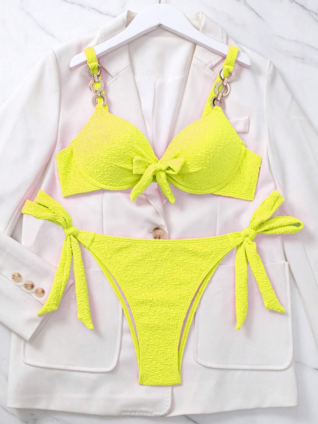 ŻÓŁTY NEONOWY DÓŁ OD BIKINI