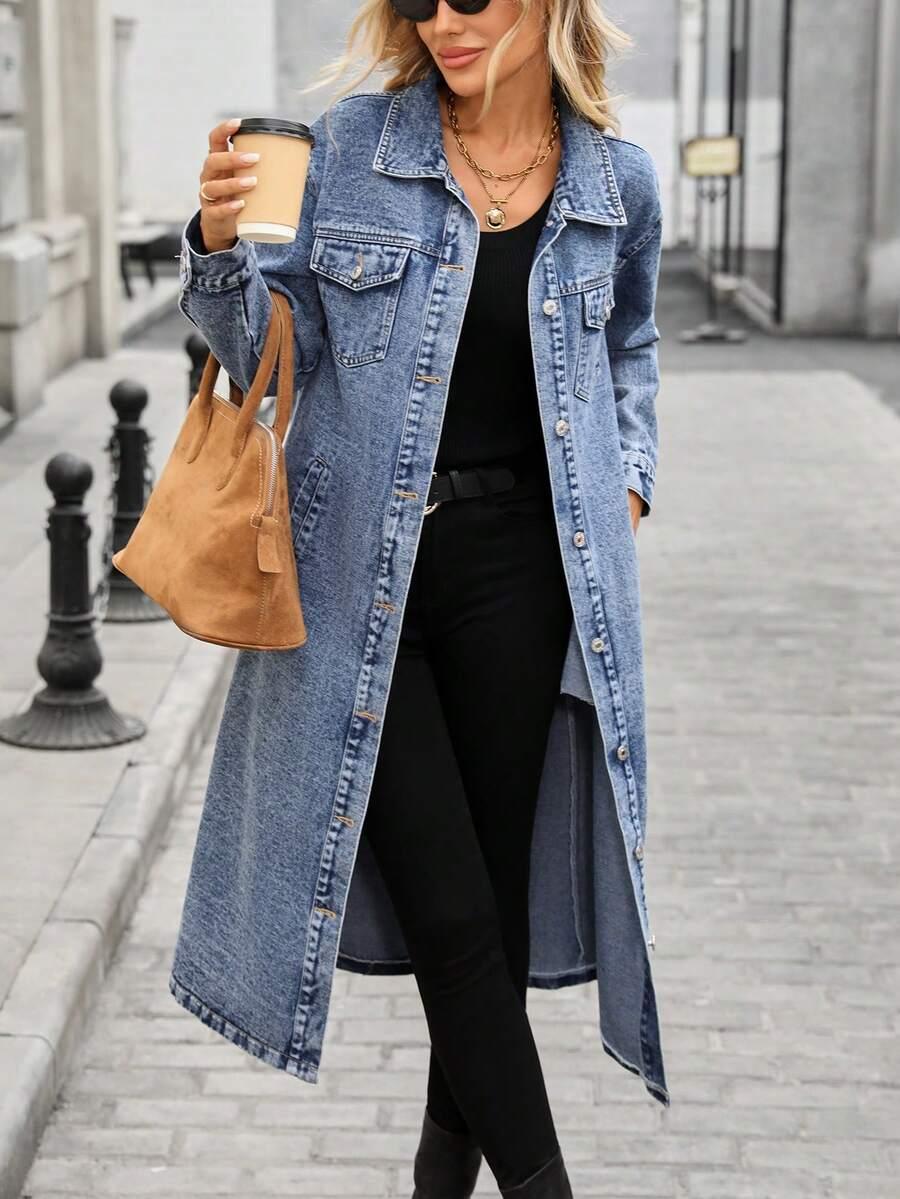 kurtka jeans guziki