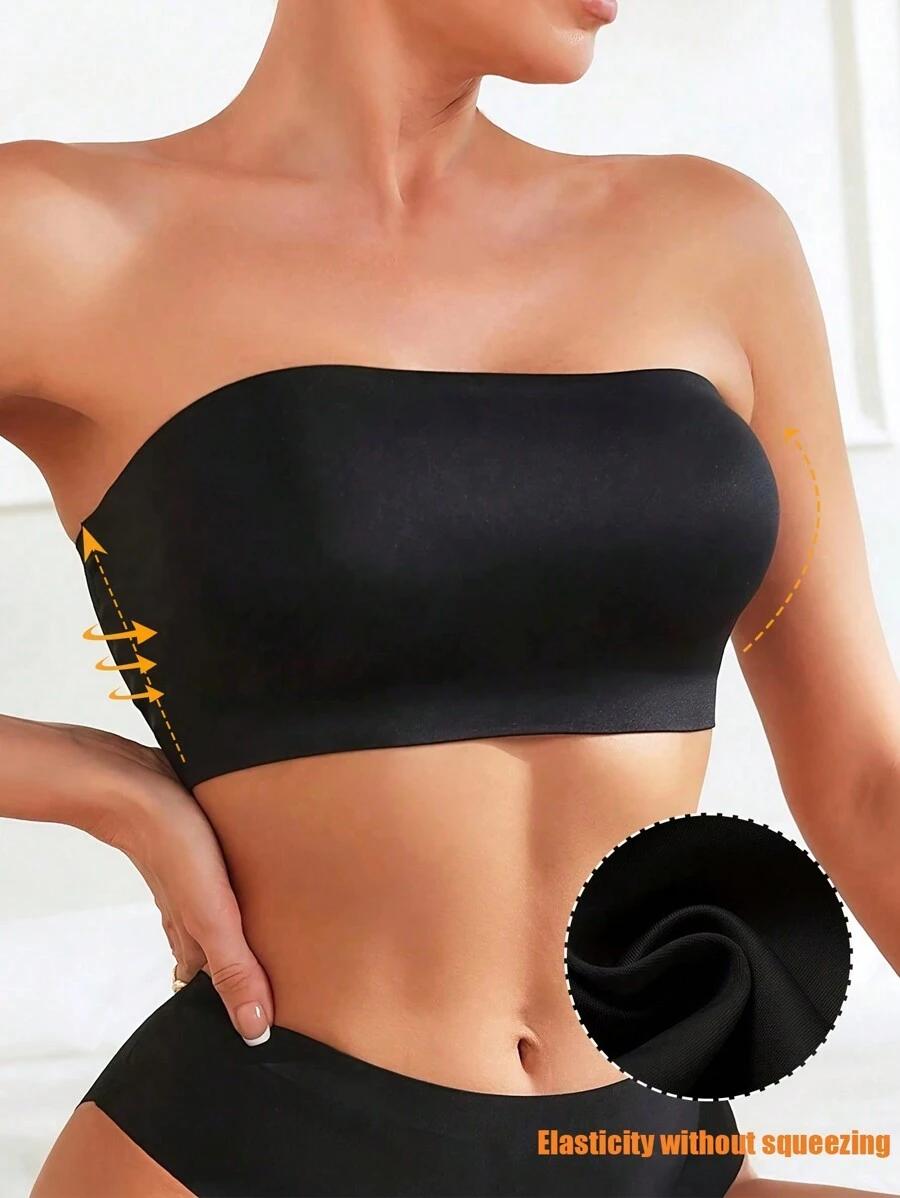 CZARNY BIUSTONOSZ BANDEAU