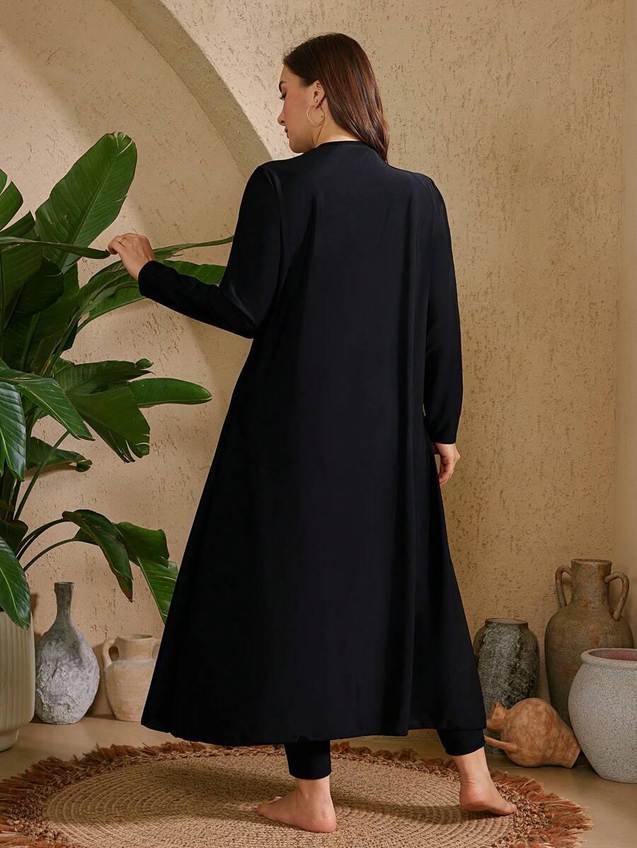 CZARNY KOSTIUM KĄPIELOWY burkini