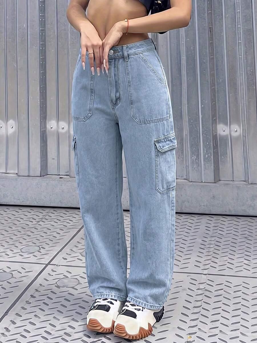 NIEBIESKIE SPODNIE JEANS