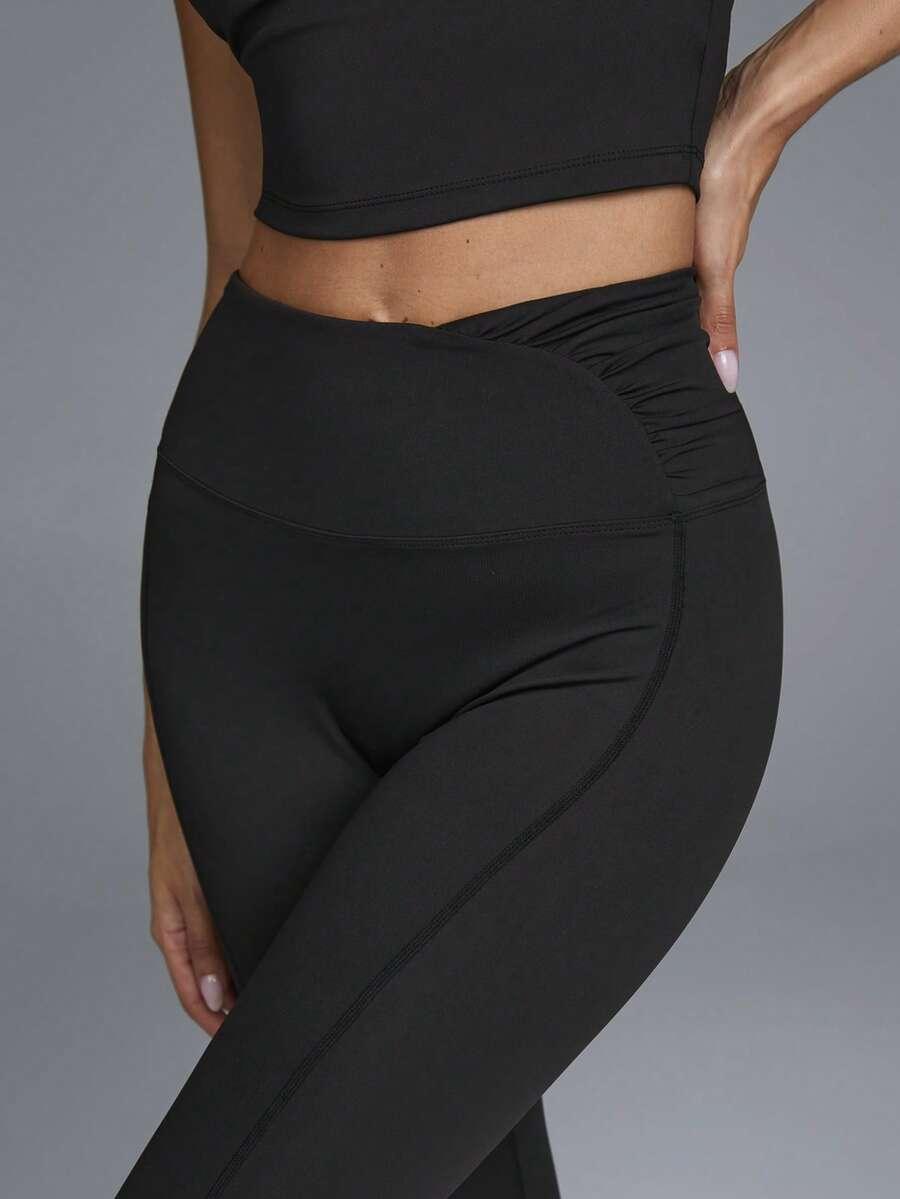 czarne legginsy wysoki stan
