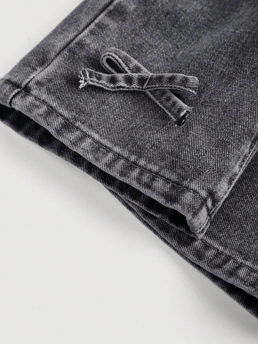 CZARNE SPODNIE JEANS