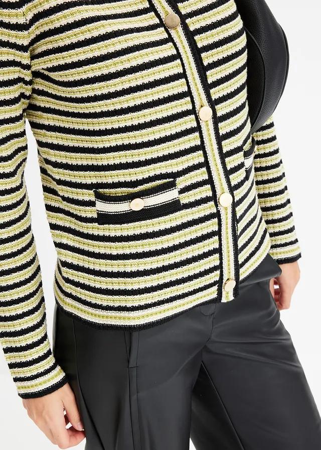 SWETER ROZPINANY Z GUZIKAMI