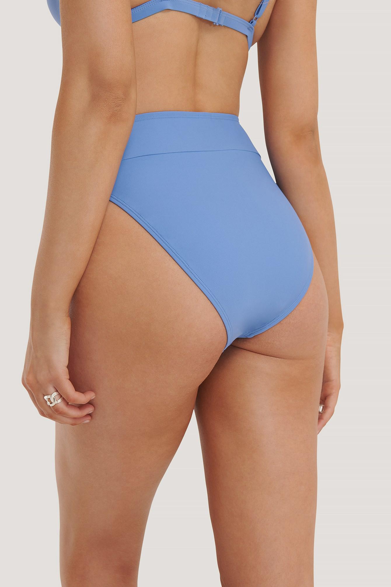 NIEBIESKI DÓŁ OD BIKINI wysoki stan